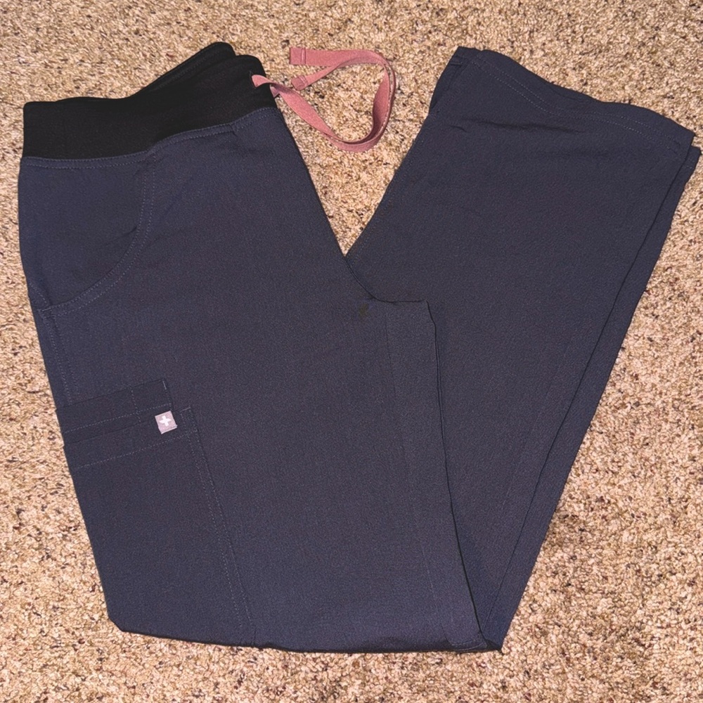 FIGS Kade Charcoal Gray Scrub Pants XSP